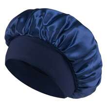 1pc Luxury Silk Satin Sleep Caps, Solid Color, Elastic Hair Protection Caps, Lightweight Comfortable For All-Night Wear, Hair Care, Shower, Gentle Fit To Scalp, For Her - Multicolor - View 15