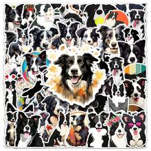 50pcs Border Collie Stickers Aesthetic, Cute Cartoon Collie Dog Decals ...