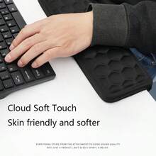 1pc Solid Color L-Shaped Elbow Pad Multifunctional Anti Slip Corner Protection Keyboard Pad Dirt Resistant Mouse Pad Wrist Guard - View 5