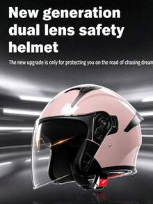 AD Motorcycle Helmet HD Anti Fog Double Lens Open Face Helmets Seasons DOT Certified Rideing Protective Helmet Free Size - K5 - View 3