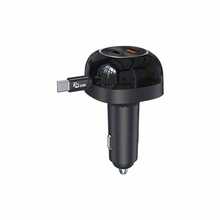 Retractable 3-In-1 Car Charger Adapter, Built-In Retractable Cable, Dual Super Fast Charging Ports, Digital Voltage Display, Universal Car Charger, Suitable For Phones, Tablets And Electronic Devices, Ideal For Daily Use And Road Trips - General Purpose - View 5