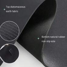 1pc Solid Black/Grey Extra Large Dish Drying Mat, Bar Countertop Waterproof Mat, Drying Mat, Drainage Mat, Coffee Machine Mat, Washing Machine Top Protector, Stove Top Mat, Dining Table Placemat, Mouse Pad, Coffee Cup | Tableware Drying, Absorbent Quick-Drying, Waterproof And Oil-Resistant, Washable And Reusable, Suitable For Kitchen | Cafe, Tea Cup, Coffee Cup, Coffee Machine Accessories, Home Decor For Coffee Lovers, Rental Home Renovation, Perfect As Housewarming Gift, Christmas Gift - Multicolor - View 7