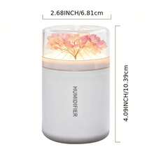 Eternal Flower Mini Humidifier USB Portable Desktop Humidifier With Night Light Silent Fine Mist Air Humidifier Suitable For Home Bedroom Office Car Cute Aesthetic Decor Gift - Mistless - View 10