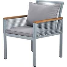 Garden Lounge Set, Garden Furniture Set With Comfortable Cushions, Double Sofa, 2 Armchairs And Table, Outdoor, Rattan, Table And Chairs, - Gray + PE Rattan+Iron+Waterproof Fabric - View 9