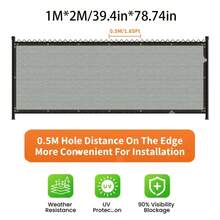 Outdoor Wall Mounted Privacy Screen 1 Count Garden Windproof & Sun Protection Shading Fence Garden Decorative Supplies - 1 Privacy Decorative Net - View 16