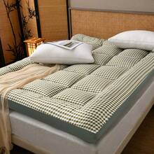 Kasur Lantai Tipis untuk Semua Musim, Tikar Tatami Lembut & Bernapas, Cocok untuk Asrama, Kamar Tidur, Hotel - Olive Green - View 5