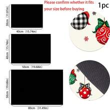 1pc 2D Christmas Absorbent Mat, Christmas Decorative Pattern, Kitchen Countertop Absorbent Drying Mat, Coffee Machine Mat, Pour Over Coffee Pot Mat, Dish Drainer Mat, Non-Slip Heat Resistant Kitchen Mat, Dining Table Mat, Breakfast Mat, Washing Machine Mat, Home Kitchen Dining Table Coffee Shop Bar Decorative Mat, Holiday Party Housewarming Gift - Multicolor - View 6