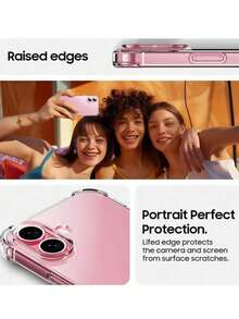 Shockproof Silicone Soft Case Compatible With Iphone 16 Pro Max, Ultra-Thin Transparent Back Cover, Compatible With Apple 16 Plus Pro Max 16+ 16Pro, Slim Shell, Waterproof, Anti-Fall, Anti-Scratch - Clear - View 5