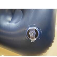 Kasur Angin Portabel dengan 1 Bantal Biru, Kasur Angin Permukaan Beludru, Kasur Angin Lipat, Cocok untuk Berkemah, Tamu Rumah, Perjalanan RV, dan Penggunaan di Halaman Belakang Luar Ruangan - Navy Blue - View 6