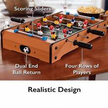 Tabletop Foosball, Portable Mini Foosball Board Game, Table Football Game For Kids And Adults, Multi-Game Table With Interchangeable Games - Multicolor - View 3