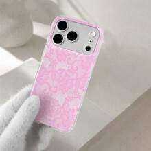VESPOP Pink Lace Fashion Phone Case; Compatible With Iphone 17/18 Pro Max, 16 Pro Max, 17, 16, 15, 14, 13, 12 Pro Max And 11 Series; Cute, Shockproof Soft Shell. - Mixed Color 1 - View 3