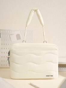 Fashion 13.3-15.6 Inch Laptop Bag, Large Capacity Thickened Laptop Sleeve, Waterproof Crossbody Bag Portable Computer Storage Bag, Lightweight, Handheld, Solid Color, Tablet Protective Case, Unisex, Men's Laptop Bag - Multicolor - View 16