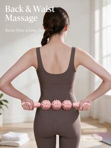 Roller Massager, Calf Muscle Relaxer And Leg Shaping Device, Ring Leg Massager/Slimming Clip, Yoga Wheel, Leg Massager - A - View 2