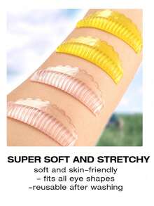 Self-Adhesive Eyelash Lifting Pads, Glue-Free Eyelash Curling Rods, Reusable Soft J&L&B&D Curl Beauty Tools, Pink - Pink - View 5