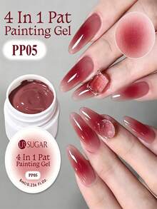 UR SUGAR 5pcs/Pack 4-In-1 Multi-Function Sculpting Gel 8ML Single Box, Suitable For Gradient Blush Effect And Hand-Painted Design, Thick Texture Easy To Shape, UV LED Light Curing - Multicolor - View 1