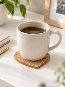 1/10pcs Personalized Heart Cork Coaster, Heat Insulation Cork Placemat, Wedding Birthday Party Favor, Baptism Gift, For Cafe Office Home - Multicolor - View 5