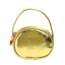 Vintage Shiny Oval Handbag For Girls, Litchi Grain Mini Zipper Decor Small Bag, Suitable For Daily Use And Street Style Matching - A - View 9