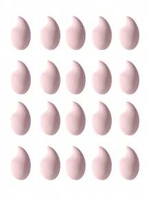 2/4/6/8/10/20 PCS Curved Teardrop Beauty Sponge, Latex-Free Ultra Soft Makeup Blender, Wet & Dry Use Foundation Concealer Cosmetic Puff - Pink - View 7