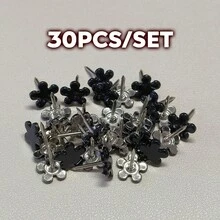 30個可愛花朵造型汽車車頂布料夾，時尚俏皮，通用款，適用於安裝車頂內襯布料固定扣，汽車內飾裝飾配件，汽車零件，女性汽車配件 - 汽車頂棚貼 - 查看 9