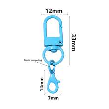 10pcs Metal Colorful Alloy Snap Lobster Clasp Hooks Buckle Connector For DIY Key Chain Bags Pendants Accessories - Lobster Clasp Hooks - View 4