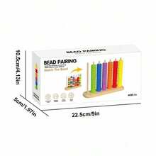 Bead Matching Game Gift Set, 6 Colors, Carefully Polished Beads, Smooth Without Burrs, Adults Can Set Game Levels, Shuffle Bead Colors, Let Children Match And Pass Levels, Parent-Child Interactive Toy, Exercise Thinking, Focus Training, Educational Early Learning Toy, Children's Toy, Color Matching Game, Birthday Gift, Halloween Gift, Christmas Gift - Multicolor - View 8
