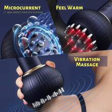 Masajeador Anticelulitico Reductor Potente, Masajeador de Celulitis con Ventosa, 4 en1 Masajeador Anticelulítico con Luz Roja y Calor, Dispositivo de Ventosas Eléctricas Para Muslos Abdomen - Azul Marino - Ver 6
