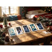 54 Christmas Magic Playing Cards Set, Fantasy Cute Animal Illustration Playing Cards, Christmas Holiday Party Game Collection Cards, Christmas Party Gift - Christmas Magic Playing Cards - View 7