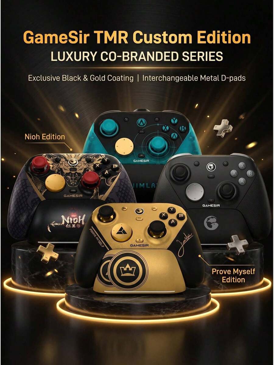 GAMESIR Tay cầm chơi game không dây G7 Pro 8K, hỗ trợ PC / Switch / iOS / Android, tốc độ lấy mẫu 8000Hz, cần điều khiển Hall Effect TMR thế hệ 2, chốt chặn cò kép, 4 nút lưng, chức năng Macro - Xem 1