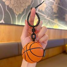 1PC Fashion PU Leather Soccer Basketball Exquisite Car Backpack Key Chain 3D Pendant Gift - Multicolor - View 14