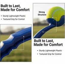 3PCS Tennis Ball Launcher 62cm Throws Ball Incredibly Far Scoops Ball From Ground - Random Color - View 10