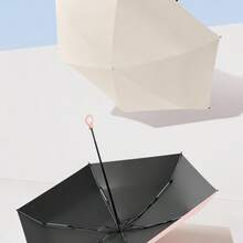 Capsule Ring-Buckle Sun & Rain Umbrella - Mini Foldable, 24 Fiber Black Steel Ribs, Thickened Black Coated UV Protection Fabric, Manual Open & Close, Convenient Hanging Ring Buckle Storage, Suitable For Shopping, Camping, Travel, Students, Business Trips, Commuting, Walking, Sun Protection, Rain Protection, Pocket Sun Umbrella, Dual-Use Sun & Rain Umbrella, Portable Storage Umbrella - Multicolor - View 9