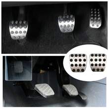 Miếng đệm bàn đạp ga/côn/phanh bằng thép không gỉ cho Vito V-Class V260 Viano C-Class E-Class GLC GLK CLS GLE S, phụ tùng thay thế độ xe - Bàn đạp Mercedes - Xem 5