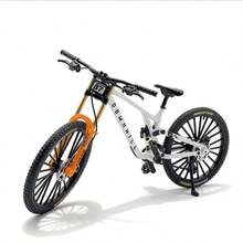 1:8 Scale Alloy Die-Cast Mountain Bike Mini Model, Full Suspension Version, Collectible Desktop Decor, Exclusive Gift For Bicycle Enthusiasts - Multicolor - View 8