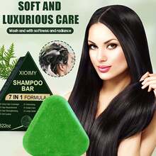 Xioimy [Cuci Setiap Tujuh Hari Sekali, Begadang Tanpa Kebotakan] Pembersih Kuat, Pengontrol Minyak, dan Rambut Lembut, Sabun Sampo Tiga dalam Satu 7-in-1 80g, Mengandung Berbagai Bahan Herbal Alami, Membersihkan Kulit Kepala Secara Mendalam, Multi Efek dalam Satu Produk - kuantitas - View 3