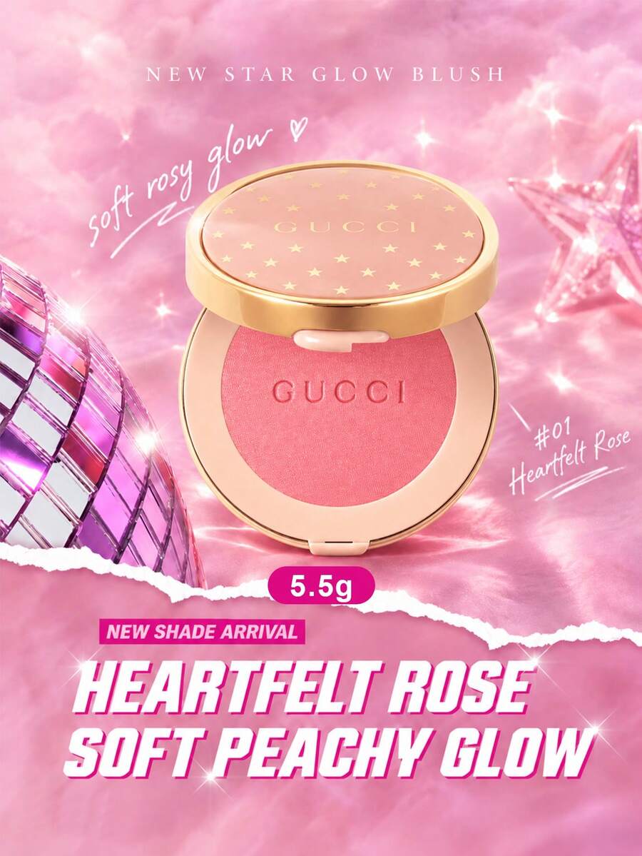 Gucci Blush De Beaute Luminous Matte Blush -01- Silky Rose -5.5g-Net Weight 0.19 Oz - Matte Blush -01- Silky Rose -5.5g-nET WT. 0.19 OZ. - View 1