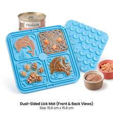 1pc Silicone Pet Licking Mat With Strong Suction Cups, Slow Feeding Licking Mat For Dogs And Cats, Non-Slip Licking Mat To Relieve Anxiety, Reduce Boredom, For Bathing And Grooming Training, Dishwasher - Multi-color - View 13