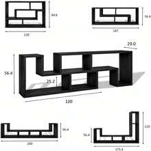Television Stands & Entertainment Centers - Black - View 3
