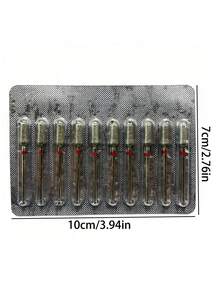 DeDryDS 10件組鑽石花生型美甲鑽頭組，適用於美甲磨機、電動美甲锉及其他專業美甲工具，含碳化物，適用於壓克力膠凝美甲，居家與美甲沙龍使用 - 彩色 - 查看 6
