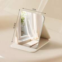 1 chiếc gương trang điểm gấp gọn, gương để bàn điều chỉnh được kích thước lớn/vừa/nhỏ, gương cầm tay cổ điển, gương du lịch nhỏ gọn, phù hợp cho ký túc xá và bàn làm việc, dùng để trang điểm, trang trí phòng, quà sinh nhật cho bạn nữ, quà lễ, quà Giáng sinh, đồ dùng thiết yếu tựu trường, unisex, giá rẻ bình dân - Nhiều màu - Xem 3
