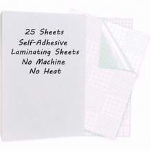 Self-Adhesive Laminating Film A4 Size No Heat No Machine Required 212*300MM 55 Micron Glossy Protective Film Suitable For DIY Crafts, Home And School - A - View 9