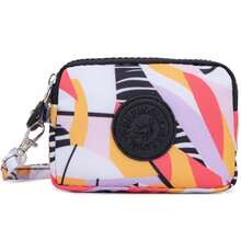 Travel Portable Floral Nylon Key Coin Purse, Zipper Design For Smooth Opening And Closing, Built-In Dedicated Key Slot + Coin Compartment, Organized Storage For Access Cards, Coins And Personal Keys, Campus Travel, Daily Commute/Valentine's Day Gift - Multicolor - View 13