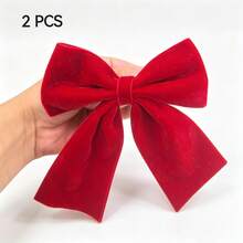 2/6 buah Cincin Serbet Natal, Penahan Serbet Pita Beludru, Cincin Serbet Buatan Tangan, Cocok untuk Natal, Thanksgiving, Hari Valentine, Pernikahan, Pesta, Ulang Tahun, Meja Makan, Hari Ibu, Dekorasi Meja Rumah dan Luar Ruangan - MultiWarna - View 17