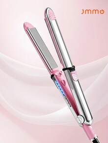 JMMO Pelurus Rambut Flat Iron dengan Colokan AS, 2 in 1 Pelurus dan Pengeriting Rambut dengan Suhu yang Dapat Diatur, Alat Penata Rambut Halus Keramik untuk Semua Jenis Rambut - Steker Tipe AS A (110-127V) - View 1