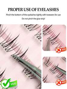 Asiteo 100Pcs Self Adhesive Lashes,Natural Look Clusters,Wispy &Lightweight,Comfortable To Wear Pre Glued Eye Lashes,Clean Girl/Quiet Luxury,Portable False Eyelashes,Suitable For Beginners,Daily Makeup,Party,Gift - C - View 7