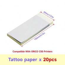 [Tattoo Transfer Paper] 2" Tattoo Transfer Paper, Compatible With C50 Printers, 130Mm/5.12In, 50Mm/1.97In, Multiple Ways To Combine, Skin-Friendly, Transfers Clearly, And Saves Paper For Small Designs - View 13