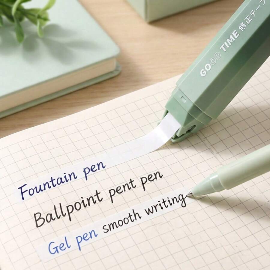 5pcs Gradient Color Pen-Shaped Correction Tape, Highly Attractive Smooth Eraser Tape, Large Capacity Correction Tape, Perfect For Back To School And Graduation Stationery