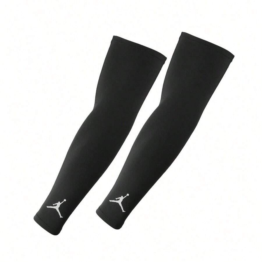 Nike Jordan Men's Sports Elbow Pads Ice Sleeves Arm Covers Breathable UV Protection Moisture-Wicking Sun Protection Arm Sleeves - Black - View 1