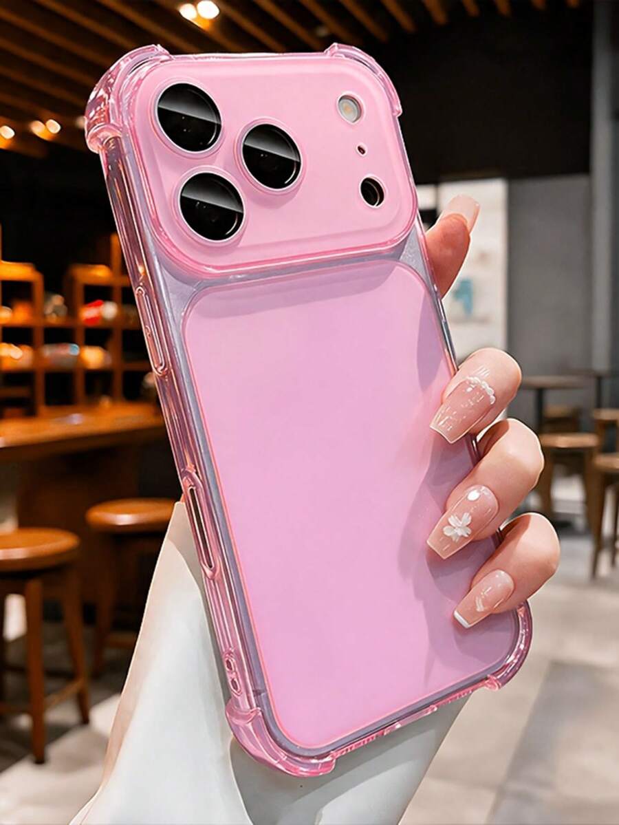 奢華四角防摔防震透明磨砂保護殼，適用於 iPhone 18 Pro Max、18 Pro、17 Pro Max、17 Pro、17、16 Pro Max、15、14、13、12 Pro Max、11，防摔背蓋