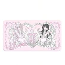 Pink Angel Anime Sexy Girls Y2K Anti-Slip Rubber Mouse Pad Kawaii Desk Mat Laptop Gaming Extended PC Gamer Cabinet Mousepad XXL Keyboard Rug Carpet - View 3