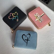 Jesus God Cross Print Card Holder Lightweight Fashionable Wallet Suitable For Daily Use For Women Double Zipper Mini Wallet Purse Wallet Card Wallet - Multicolor - View 4